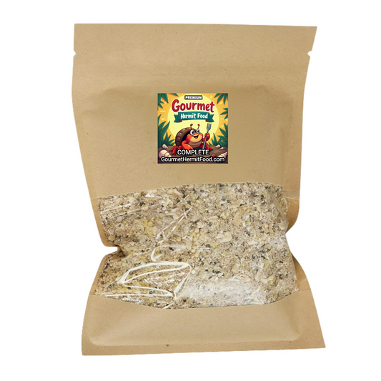 Hermit Crab Food COMPLETE with  Mealworms, Oyster Shells, Forage.