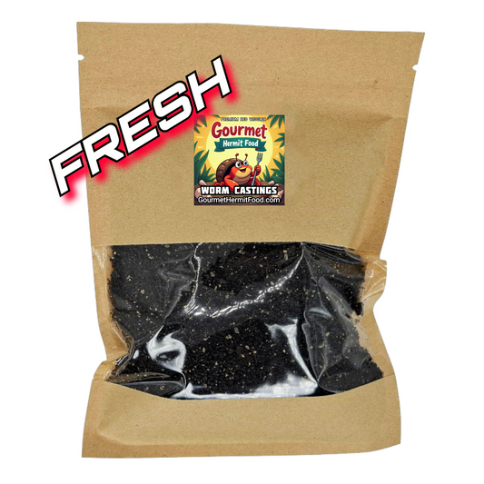 WORM CASTINGS for Hermit Crabs with Oyster Shells and Azomite.